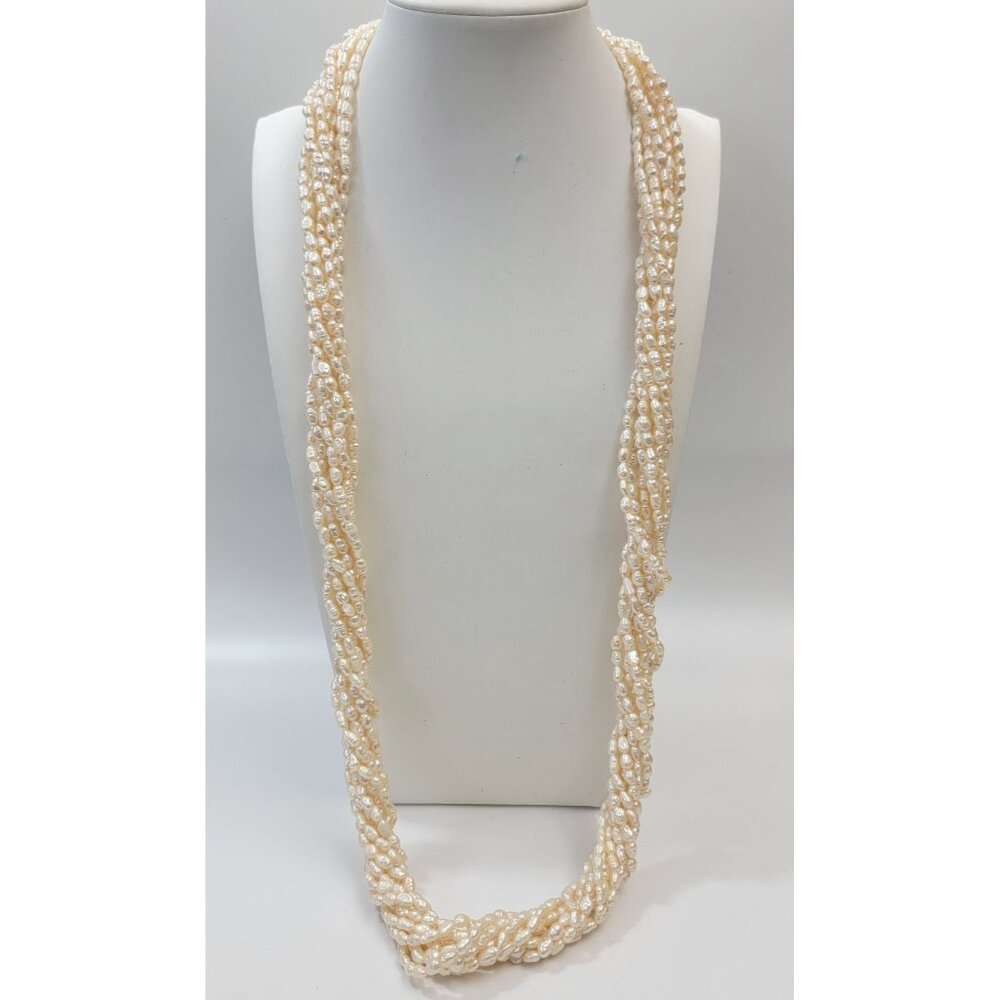 Vintage Multi-Strand Baroque Freshwater Pearls Necklace